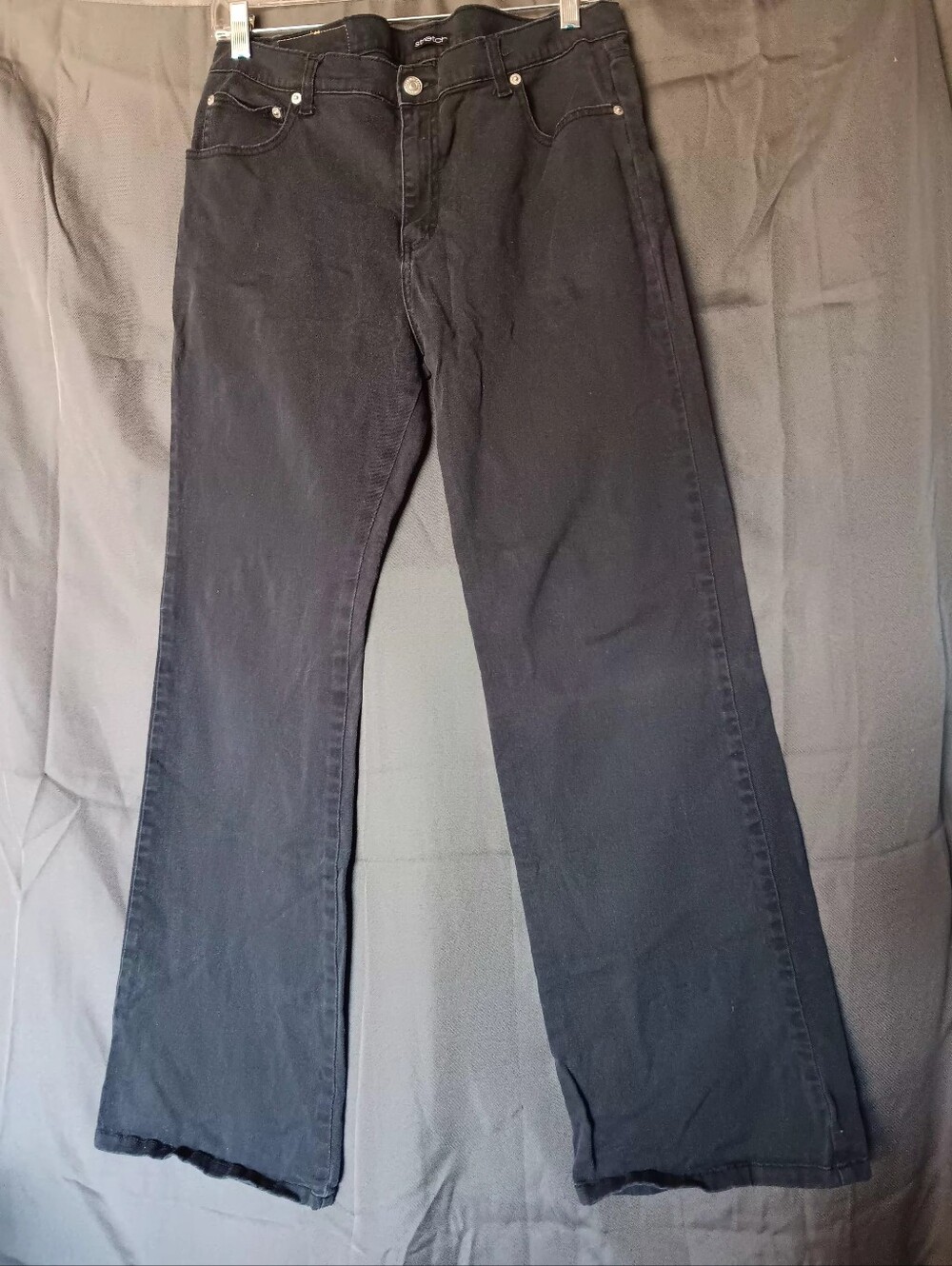 Jordache Black Flare Wide-Leg Jeans